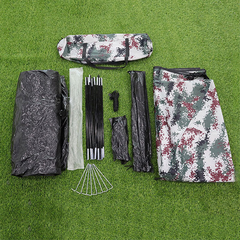 Double Camouflage Tent 210D Oxford Cloth Waterproof and Rainproof Outdoor Camping Travel Tent