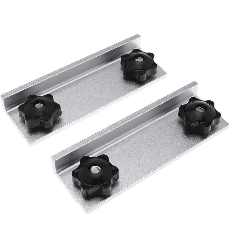 Aluminum Alloy T-Track Stop Kit with Knobs for Woodworking