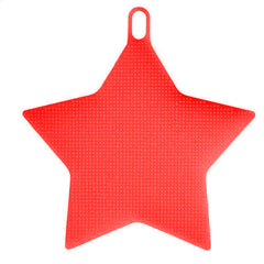 Multi-function Star Shape Silicone Dish Cleaning Brush Scrubber Heat Resistant Coaster