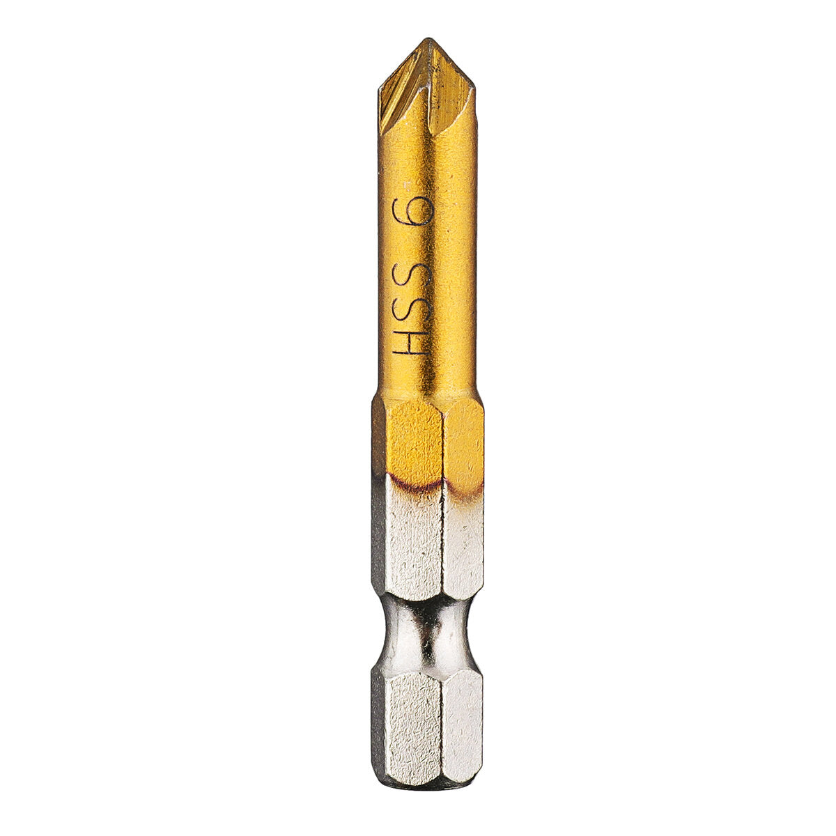 6Pcs 6-19mm Countersink Drill Bit 5 Flutes Hex Shank Titanium Coated Chamfer Cutter Set