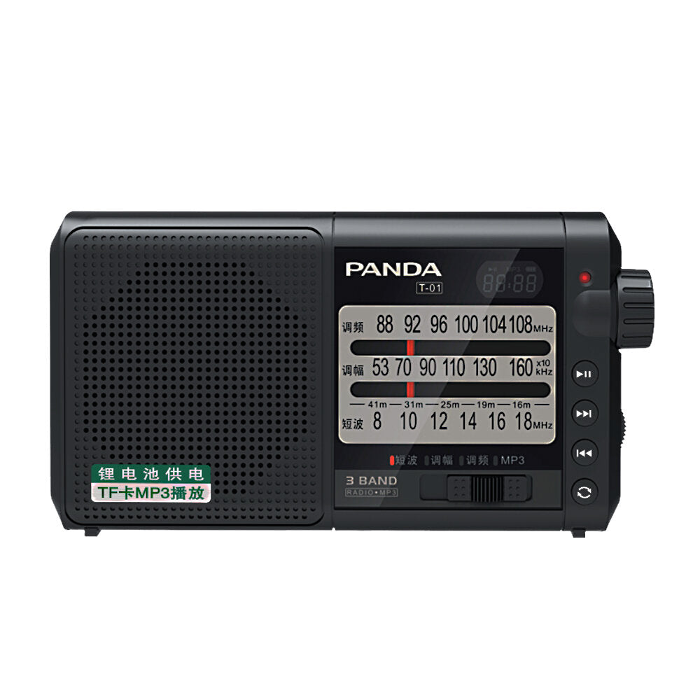 Radio FM AM SW Three Band Radio Portable Retro Semiconductor Radio