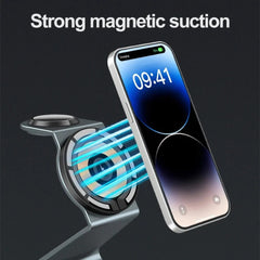 15W 3-in-1 Magnetic Wireless Charger Stand for iPhone, Apple Watch, AirPods