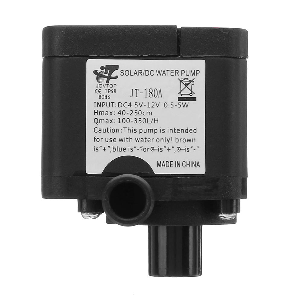 DC 12V 350L/H Water Pump Aquarium Electric Brushless Submersible Water Pump