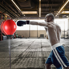 120-150cm Adjustable Boxing Training Target Freestanding Punch Bag Adults Boxing Back Base Gloves Pump