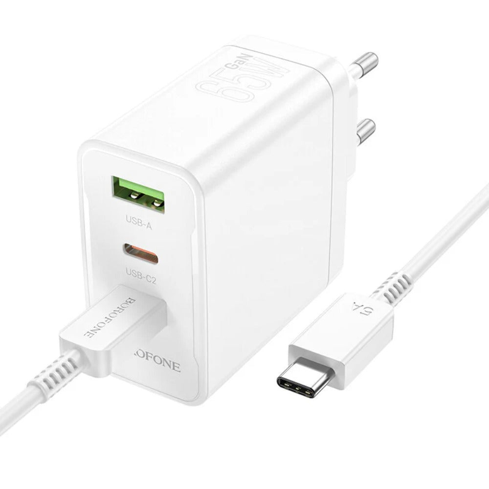 3-Port USB PD Charger, Fast Charging Wall Adapter for iPhone, Hui, Xiaomi, Samsung