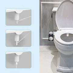 Personal Hygiene Bidet Toilet Seat Attachment Frontal Rear Wash Hot Cold Water Non-Electric Self-Cleaning Dual Nozzles