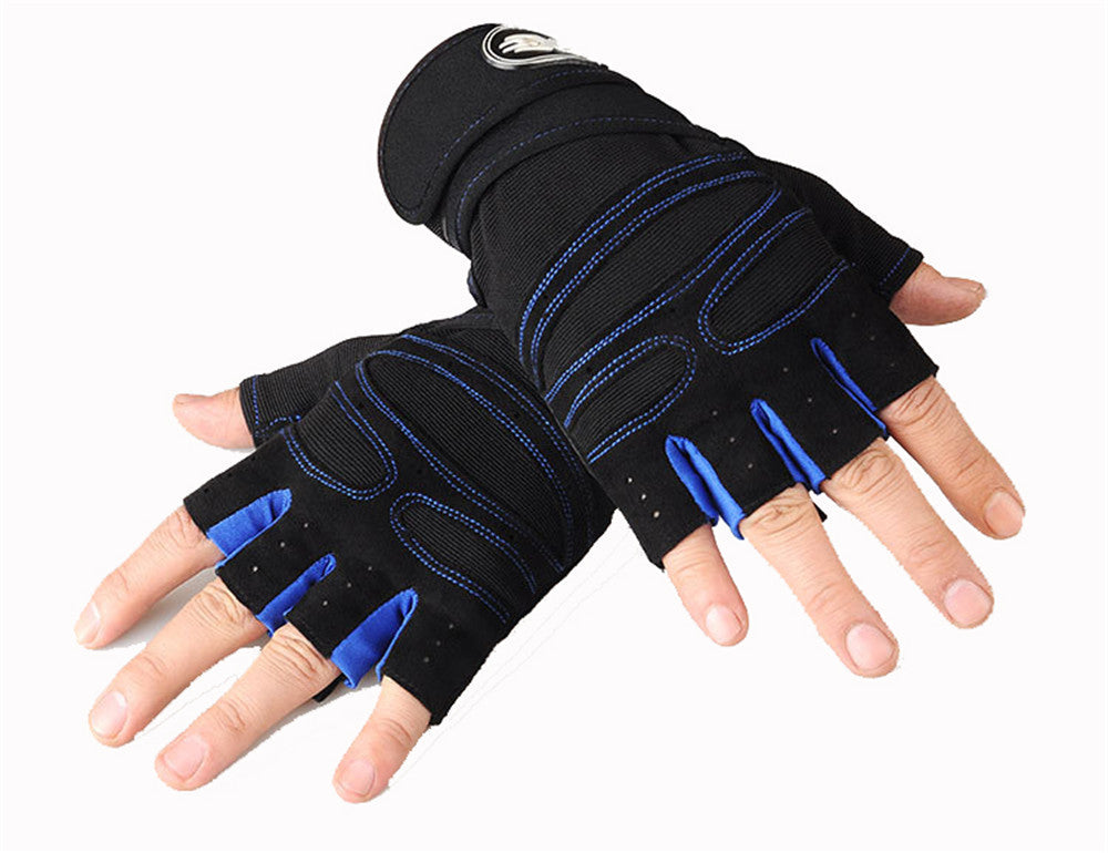 Motorcycle Riding Cycling Fitness Half Finger Protective Gloves Outdoor Anti-skid