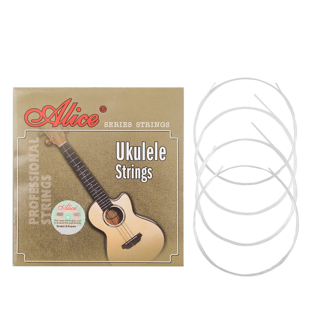 Ukulele Strings Clear Nylon 4 Strings AU04 Mini Hawaiian Guitar Strings