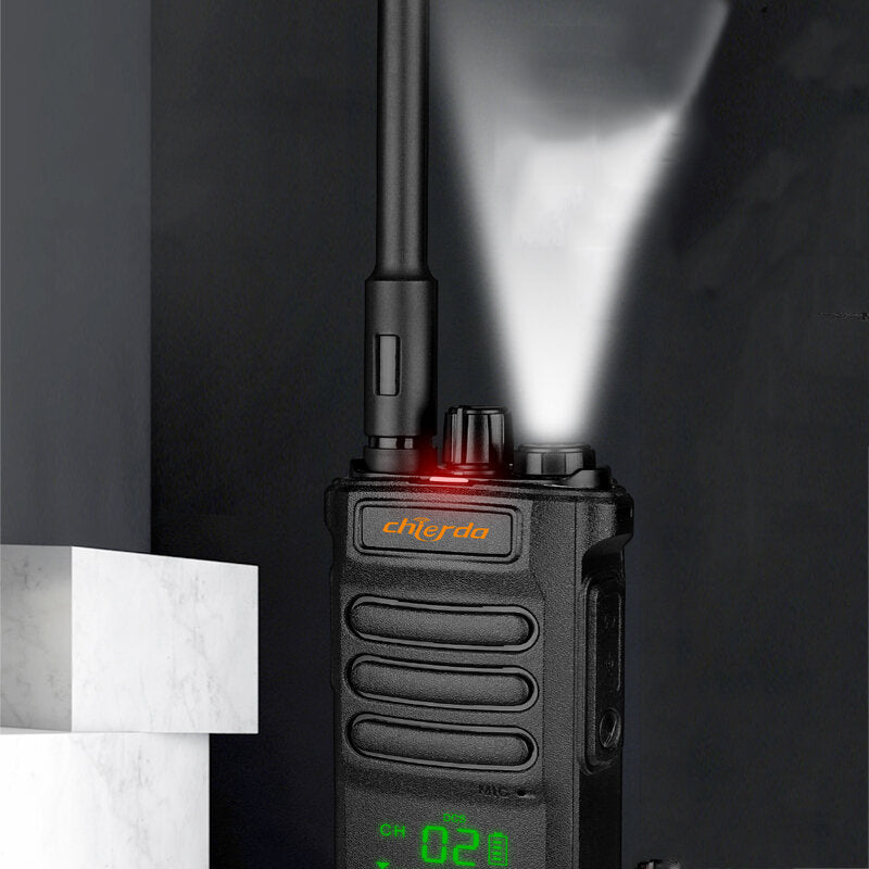 10W 2500mAh Professional Walkie Talkie LED Display Flashlight Lighting 400-480MHz Portable Civilian Outdoor Site Two Way Radio
