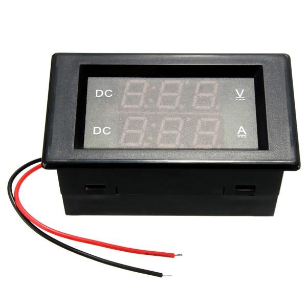 0-100V 20A Double Display Volt Meterr Current Meter Digital LED
