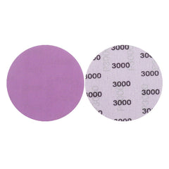 100pcs 4 Inch 100mm 80-3000 Grit Purple Sanding Disc Waterproof Hook Loop Sandpaper for Metal Wood Car Furniture Polishing