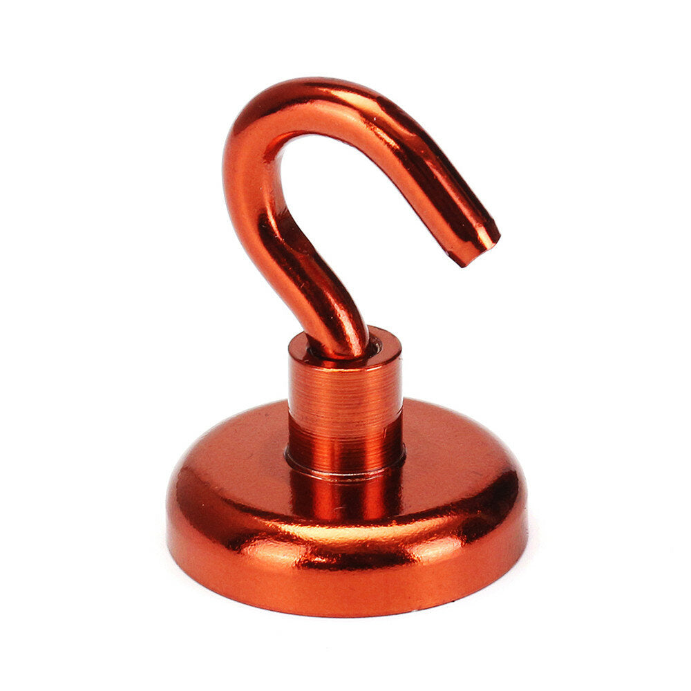 32mm 34KG Magnetic Hook Holder Neodymium Magnet Red/Yellow/Blue Hook Magnet