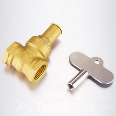 1/2" 3/4" 1" Brass Gate Valve Female Anti-theft Key Lock Water Oil Gas Security Gate Valve