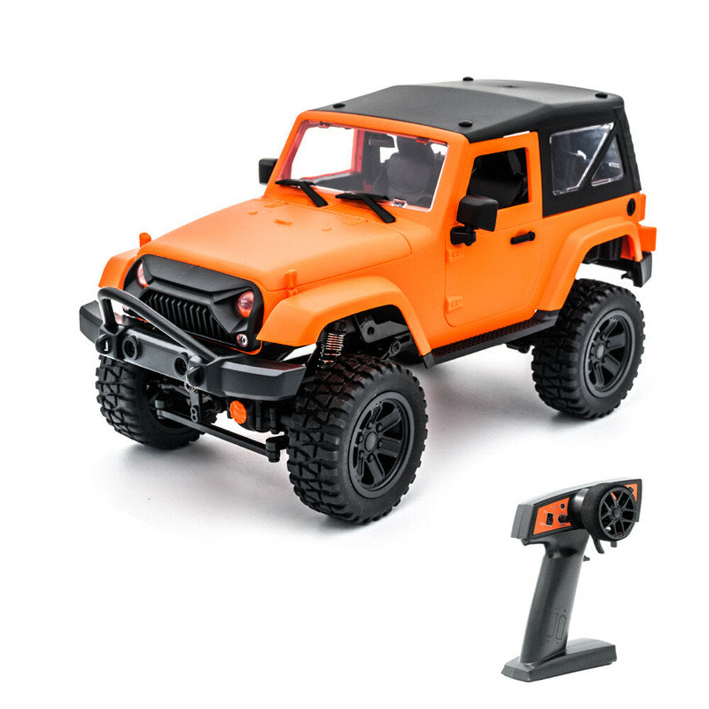 1/14 RC Car 2.4G 4WD Off-Road RC Vehicles with LED Light Climbing RC Truck RTR Model for Jeep