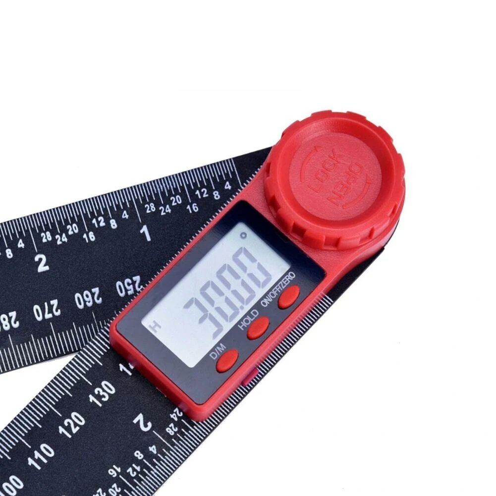 360° LCD Display Carbon Fiber Digital Angle Ruler Inclinometer Electron Goniometer Protractor Angle Finder Meter Measuring Tool