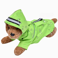 Puppy Dog Raincoat Hooded Jacket Waterproof Poncho for Yorkie Poodle Bichon Pomeranian Schnauzer Corgi