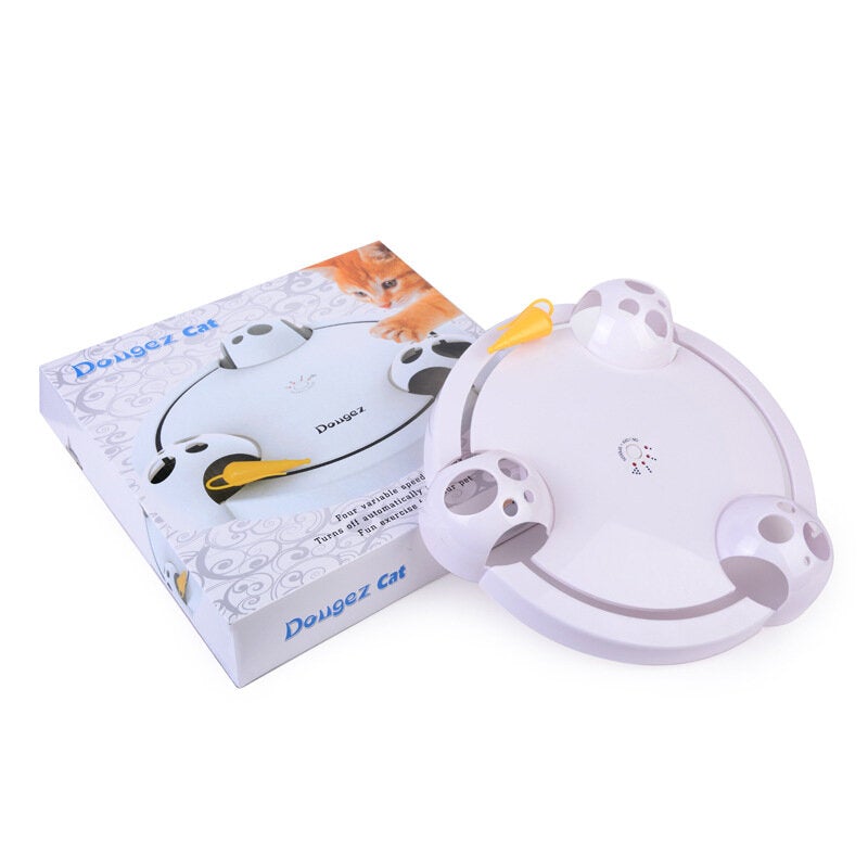 Electric Cat Toy Wheel ABS Material Speed Adjustment Improve Intelligence Exercise Cat's Strength