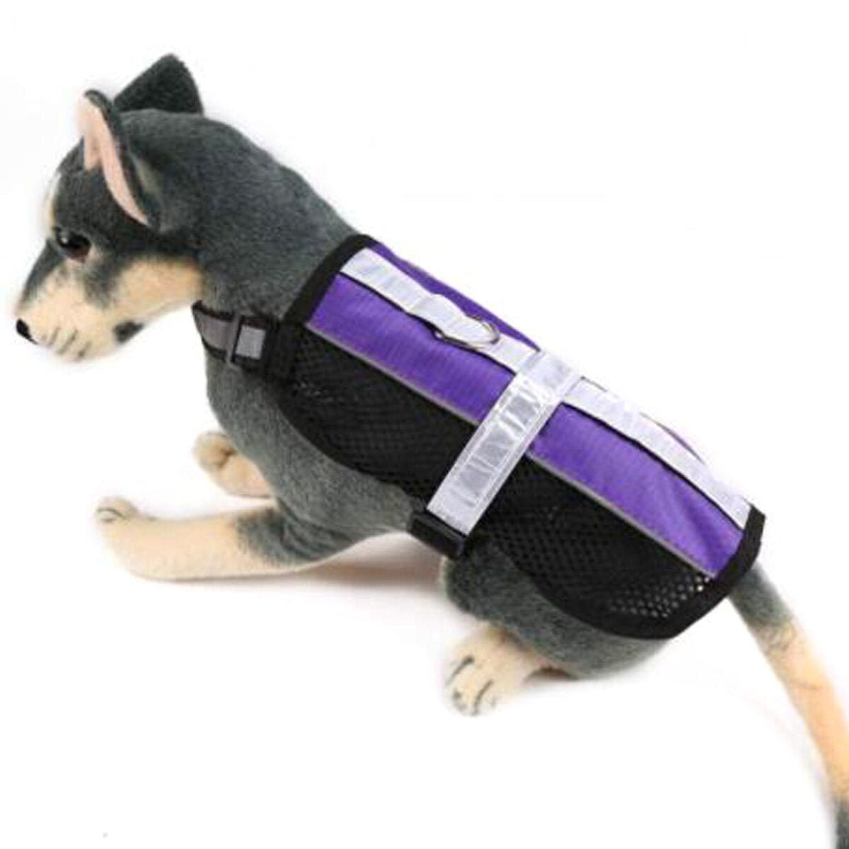 Reflective Service Dog Harness Pet Control Mesh Vest With Removable Patches Puppy Supplies