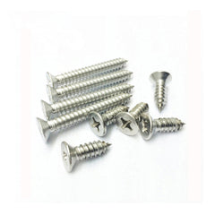 100Pcs M3.5 304 Stainless Steel Cross Flat Head Self Tapping Screw Wood Screws Speaker Screws Optional Length