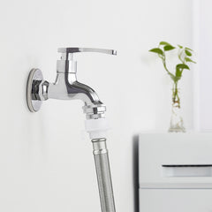 1/2'' 3/4'' Washing Machine Faucet Tap Quick Connector Inlet Outlet w/ 90 Ceramic Valve Intelligent Water Sealing