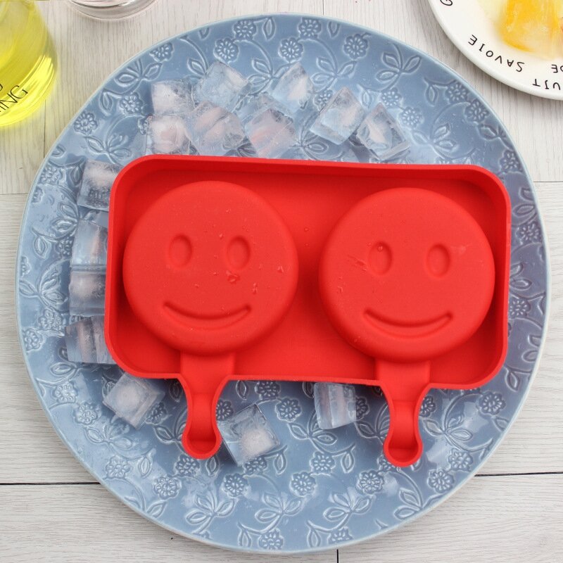 Creative Silicone Ice Cream Mold Ice Lolly Mold Rod Ice Mold Red Food Grade