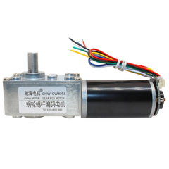 DC 24V Gear Motor 28/74/222rpm Worm Reduction Gear Encoder Motor