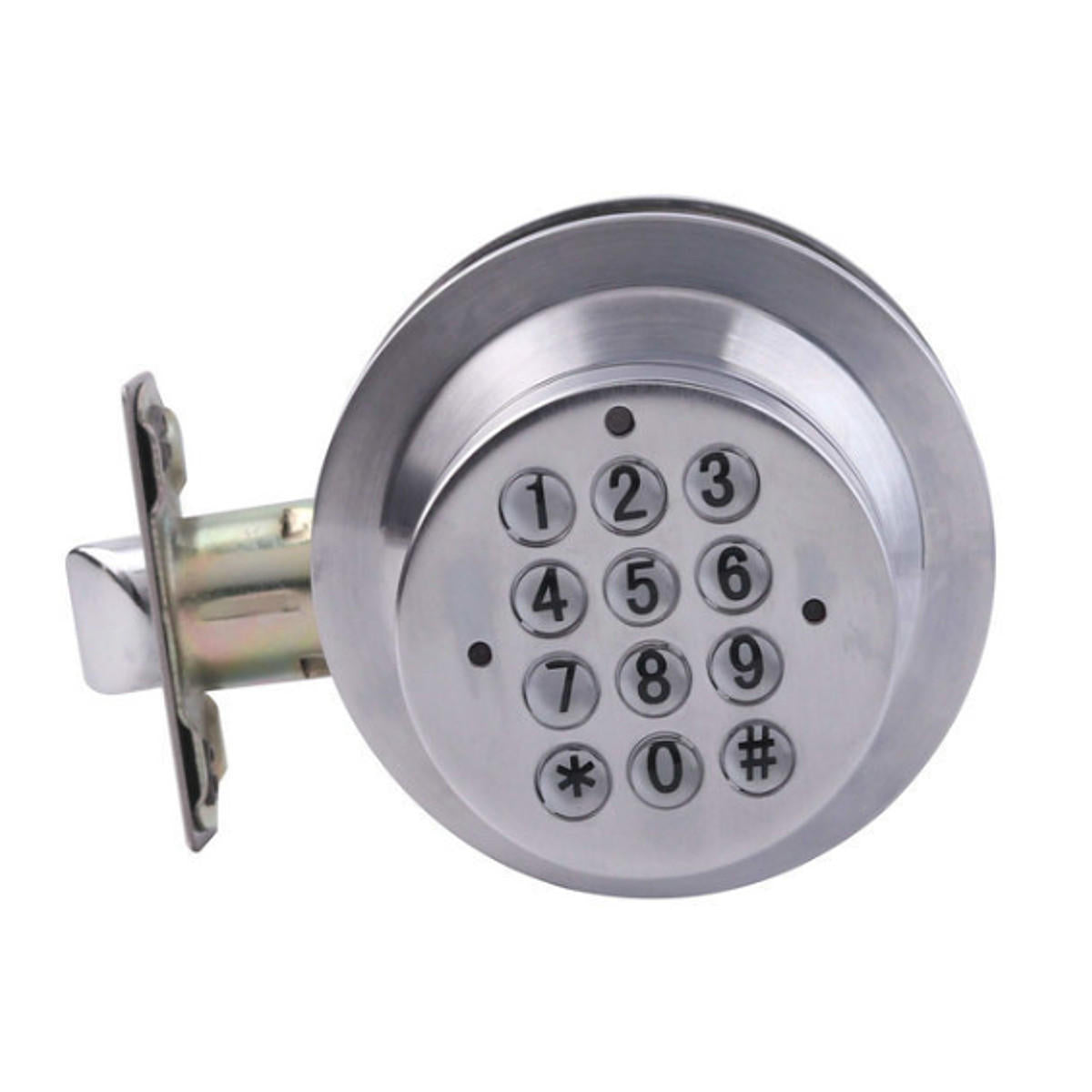 Electronic Digital Keyless Code Smart Door Lock Keypad Security Handle Home Safety Entry Lock Silver