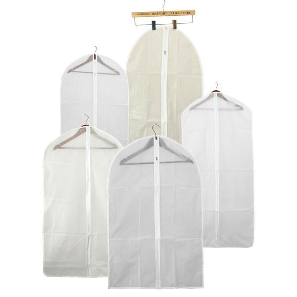 PEVA Foldable Translucent Clear Washable Coat Suits Clothes Garment Protective Cover Storage Bag