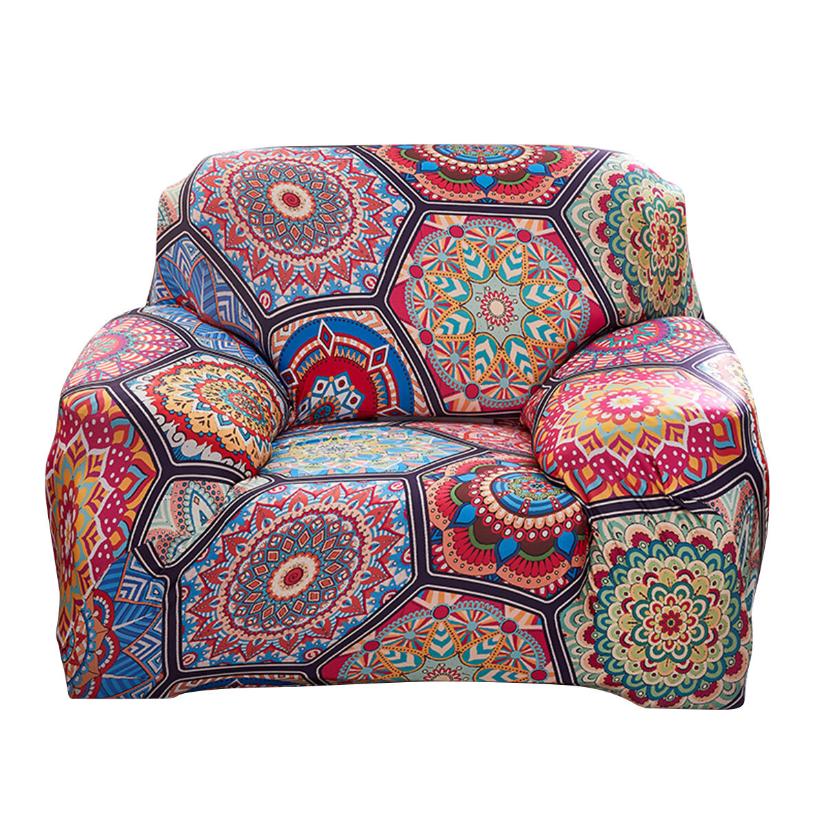 1/2/3/4 Seaters Elastic Sofa Cover Universal Bohemian Chair Seat Protector Couch Case Stretch Slipcover Home Office Furniture Decorations