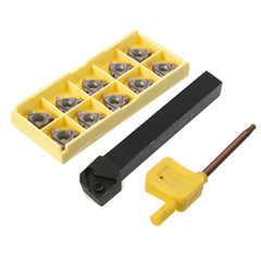 Turning Tool Holder Boring Bar with 10pcs 16ER AG60 VP15TF Inserts