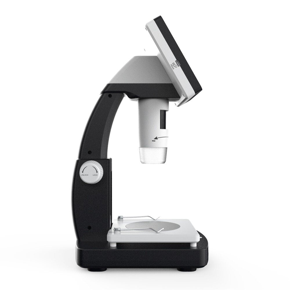 1000X 4.3 inches HD 1080P Portable Desktop LCD Digital Microscope Support 10 Languages 8 Adjustable High Brightness LED