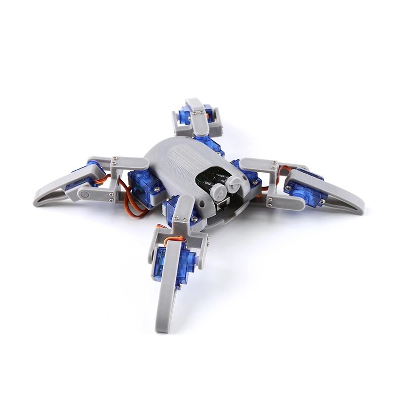 DIY Quadruped Spider Robot Kit STEM Crawling Robot for Programming