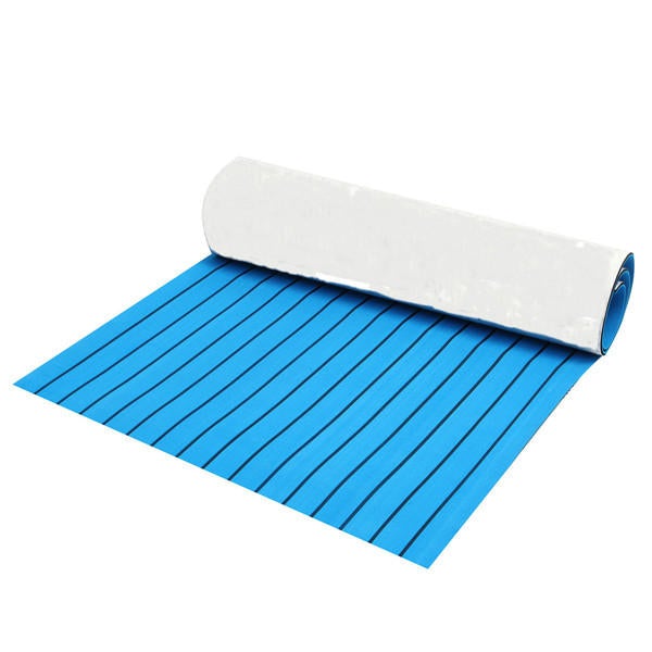 240x90cm EVA Foam 5/6mm Blue With Black Lines Boat Flooring Faux Teak Decking Sheet Pad