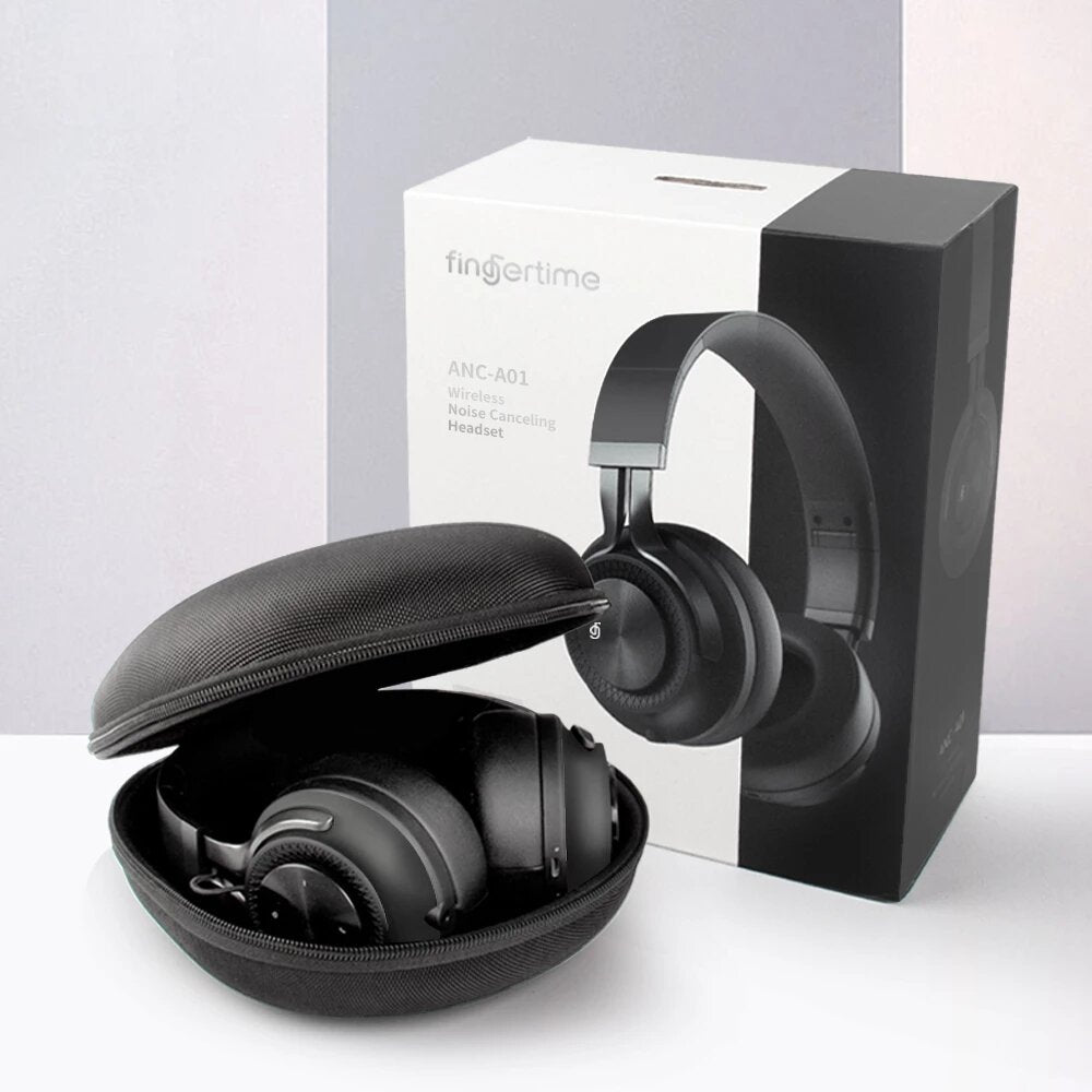 Active Noise Cancelling Wireless Headset Deep Bass Hifi Sound ANC bluetooth Headsets Headphones With Mic for Phone PC