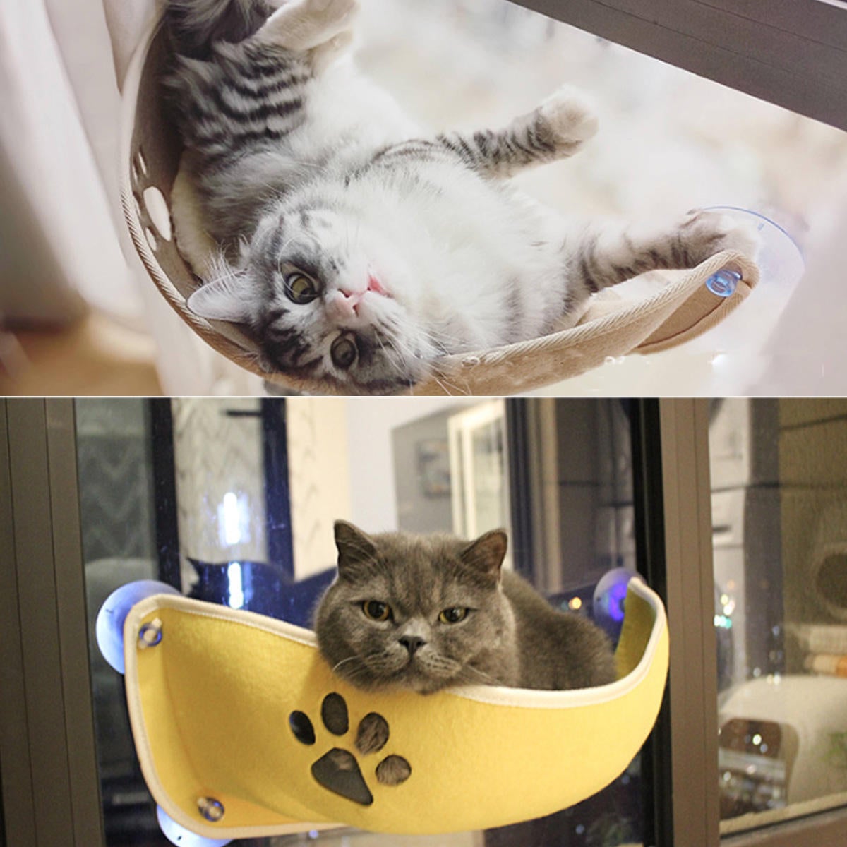 20KG Pet Window-Mounted Hanging Hammock House Shelf Bed Sofa Cat Chats Perch Seat Blankets Pet Bed