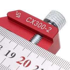 "Adjustable 12" Line Scribe Ruler for Woodworking - 45 & 90 Degree Stainless Steel Tool"
