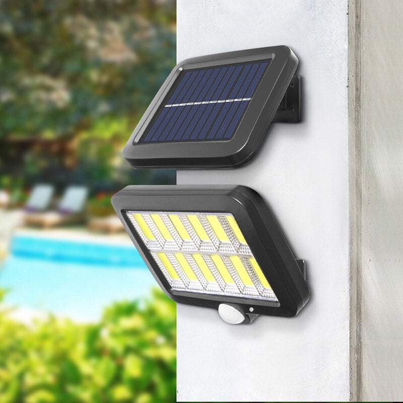 12 Grid Single/Three Mode Waterproof Split Solar Light Body Sensor Without Remote Control