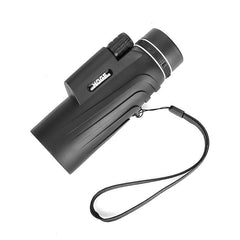 HD  40x60 Monocular Telescope Low Light Level Night Vision Waterproof Telescope With Spring Clip + Silver Aluminum Tripod