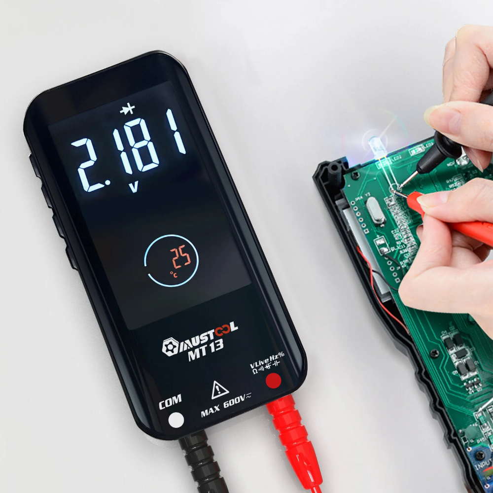 Mini Smart Multimeter with 3.2-inch Color Screen Digital 9999 Counts True RMS Multimeter