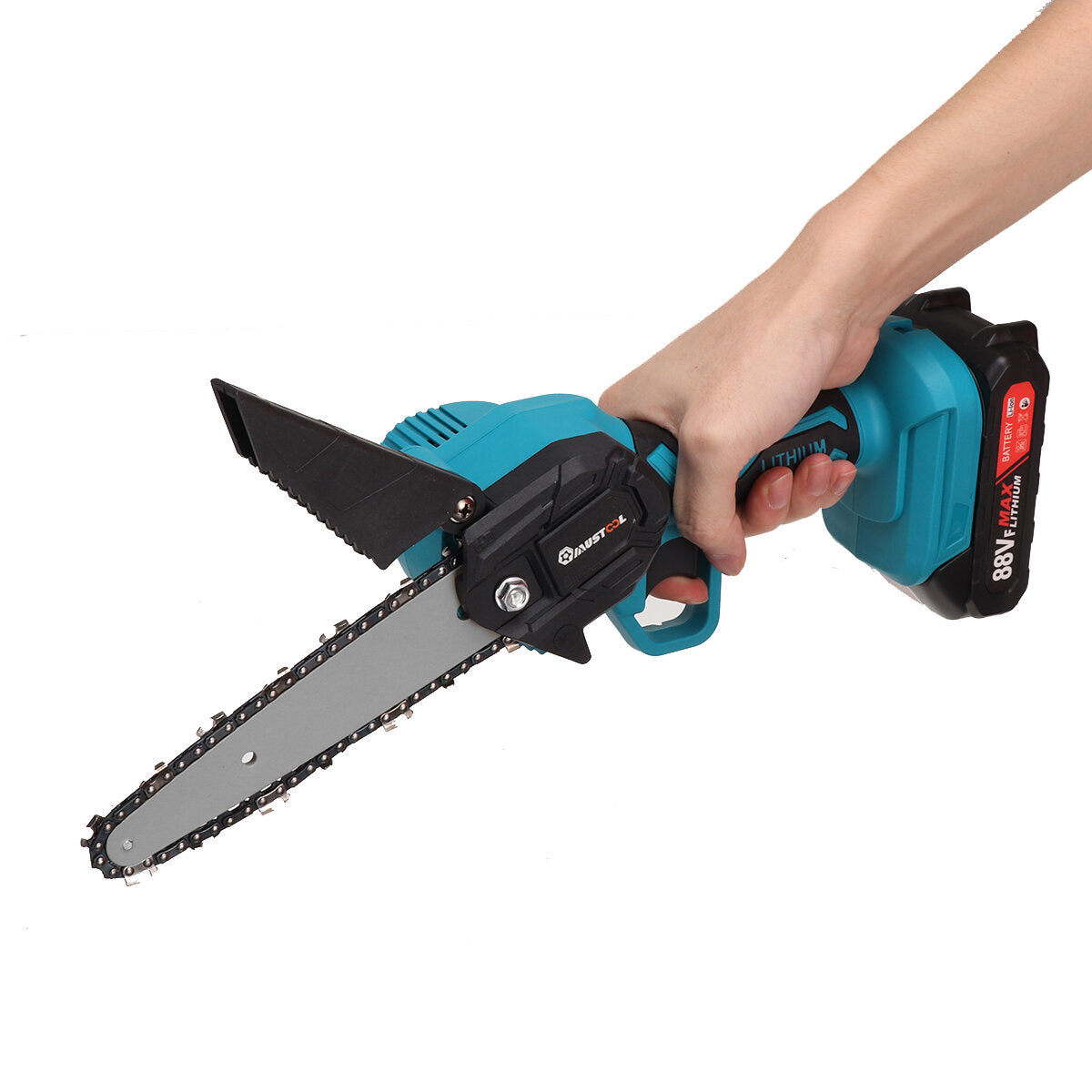 1200W 10000rpm 9000mah 6inch Electric Chain Saw Rechargeable Handheld Cutting Tool with 2 Battery