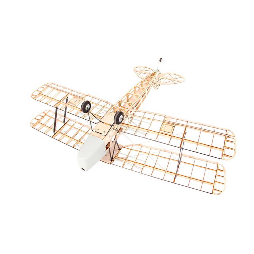 1020mm Wingspan Balsa Wood Biplane Trainer RC Airplane KIT