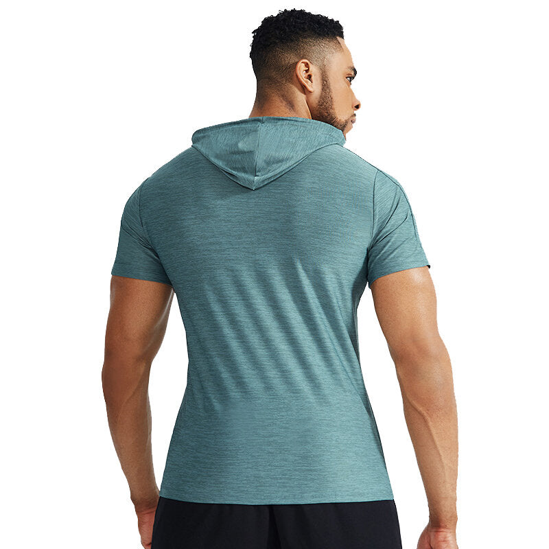 Men's Short Sleeve Sports Tops Spring Summer Workout Running Large Size T-shirt Athleisure Breathable Soft Sweat Out Shirt Gym Running Basketball Sportswear