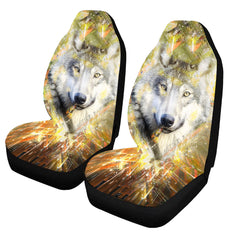 1/2/5 Seat Universal Car Seat Covers Styling Interior Accessories Automobile Seat Wolf Style Protect Cover