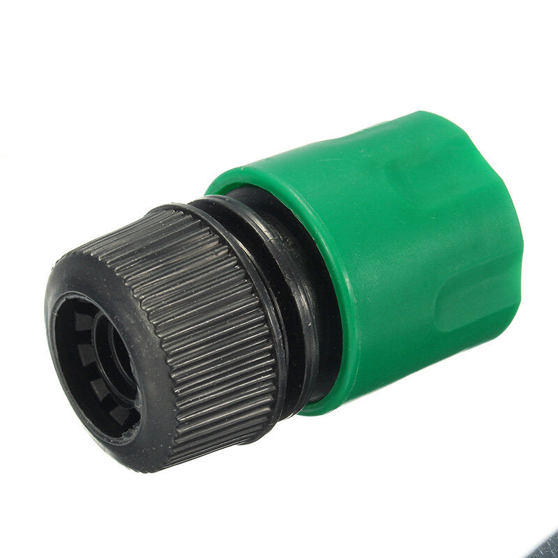 1/2 Inch Plastic Water Hose Pipe Quick Connector Garden Tap Washer Spayer Coupler Green