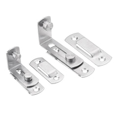 90 Degree Buckle Bolt Barn Door Lock Latch Hasp Sliding Door Buckle for Toilet Doors and Windows