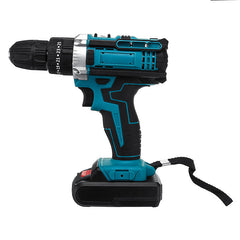 48VF Cordless Impact Electric Screwdriver Drill 25+3 Gear Forward/Reverse Switch Power Screw Driver