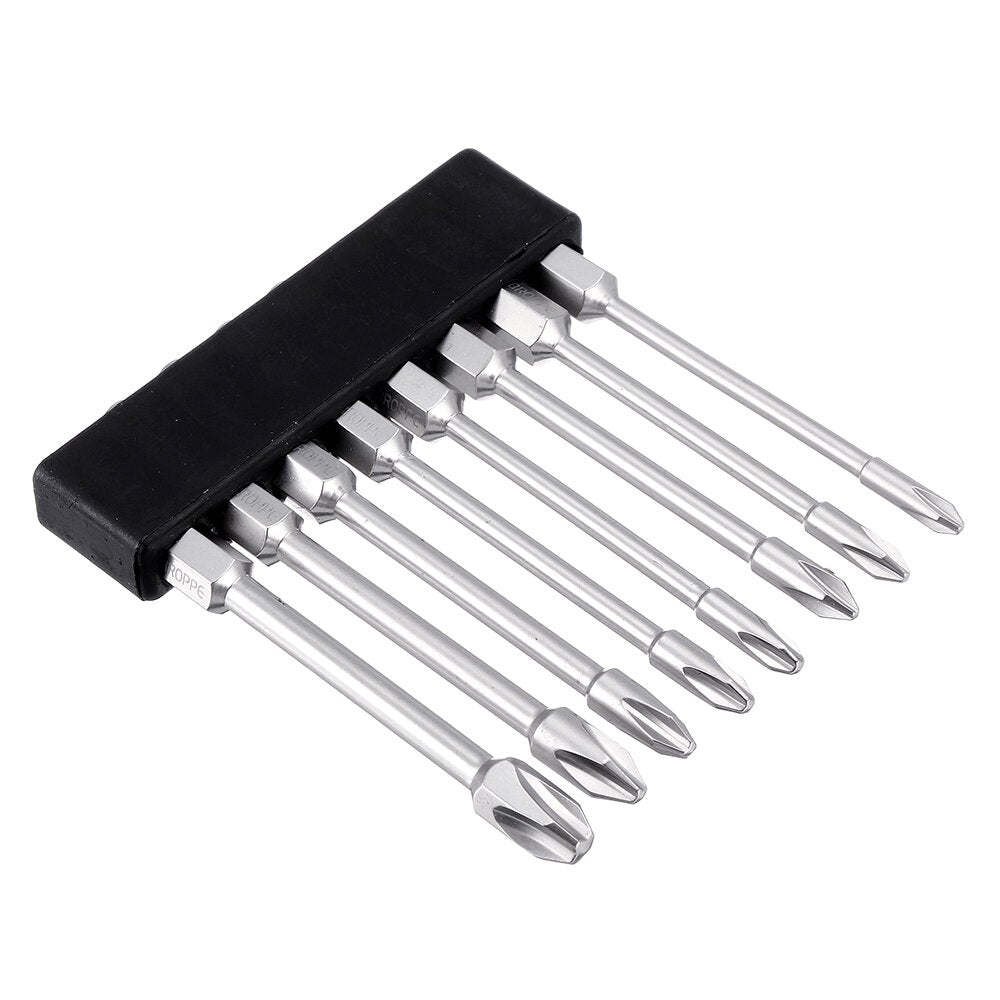 10Pcs 75mm Length Impact Phillips Screwdriver Bit High Torque Cross Screwdriver Bit S2 Strong Magnetic Screwdriver Bit