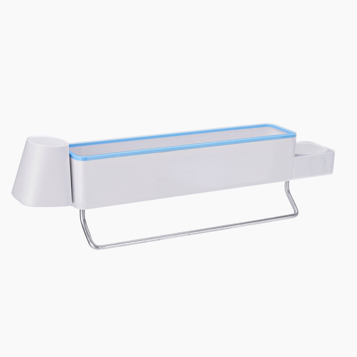 Wall Mounted Multi-function Storage Rack Home Bathroom Shelf Organizer Holder Toothbrush Holder