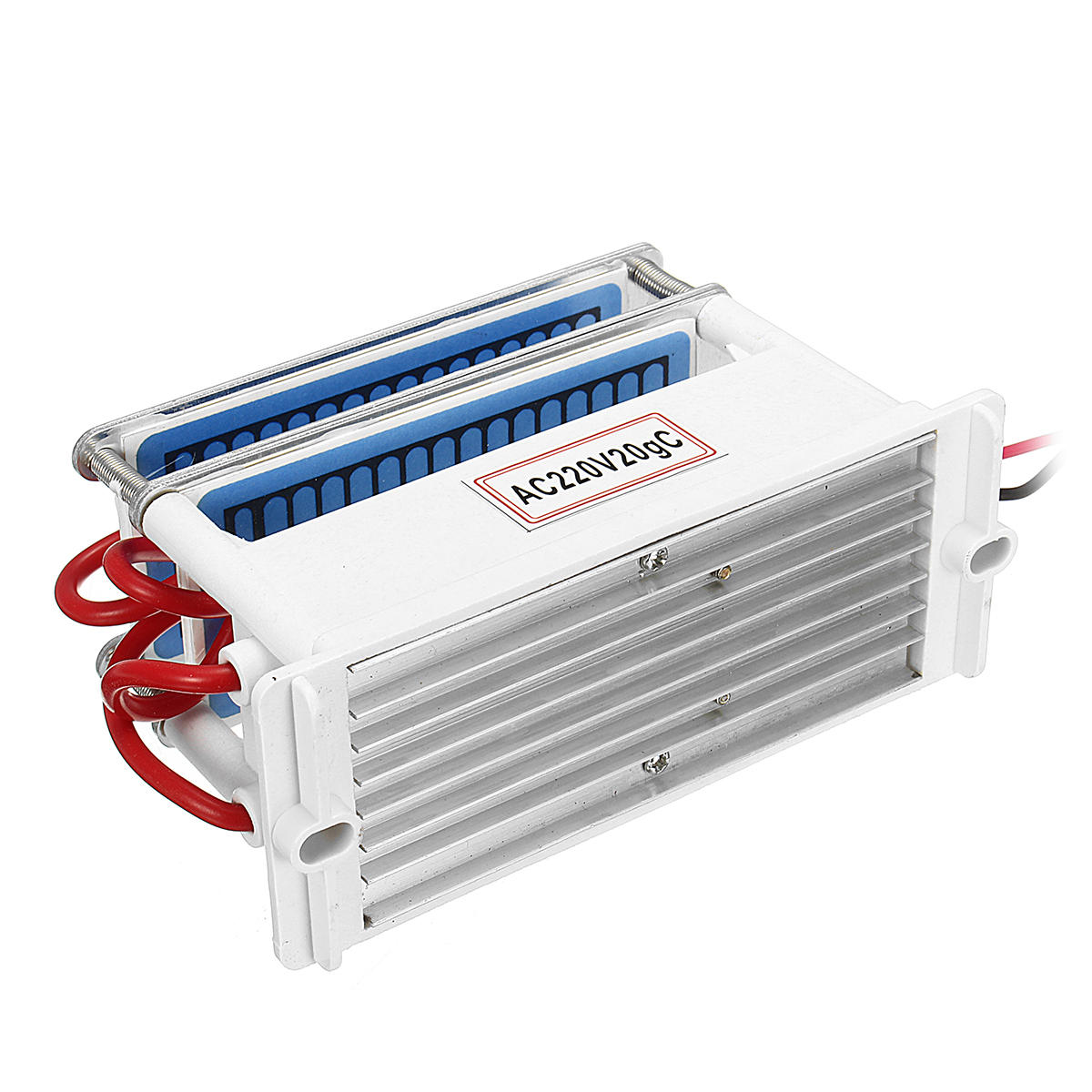 Ozone Generator 220V 20G/H Double Ceramic Plate Ozonizer Water Disinfection Treatment Air Purifier