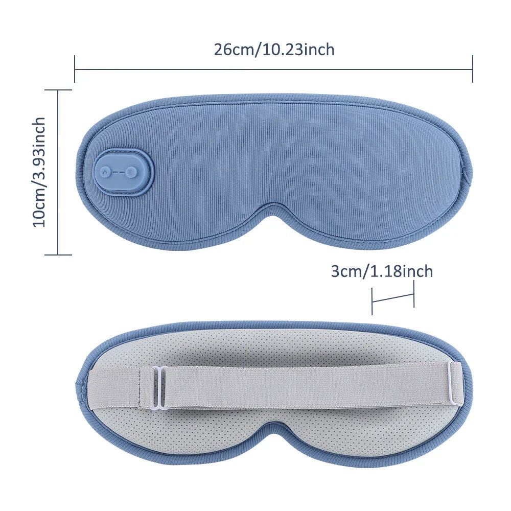 3D Electric Steam Eye Mask with Hot Compress, Smart Timing, Sleep Shade, Relieves Eye Fatigue